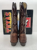 New Women’s Brown Texas Brans Cowboy Boots. 4731 8.5 8 1/2 M. 15-31