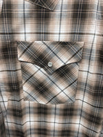 New Men’s ELY Cattleman Tan Long Sleeve Pearl Snap 3XL E-34
