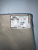 New Vintage Cream Mesquite Polyester Pants #5505 3A-30