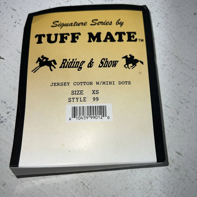 New Black Children Tuff Mate Riding And Show Gloves With Mini Dots XS E-500