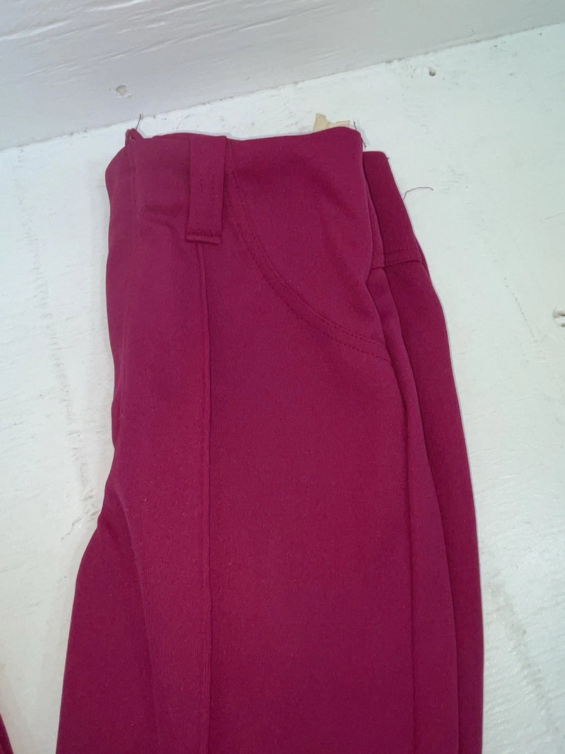 New Vintage Pink Prior Polyester Pants #8990 SS-83