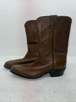 New Men’s Brown Justin Cowboy Boots. 3826 8.5 8 1/2 D. 3-93