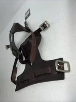 New Tough 1 Brown Leather Skid Boots With Lined Heel Cup #66-5500 G-501