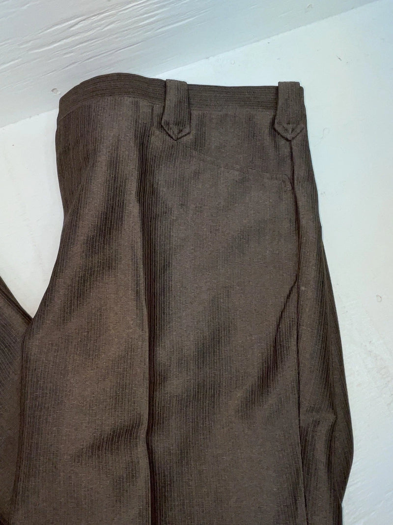 New Vintage Brown Circle S Polyester Pants #CP5091 XX-77
