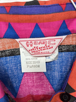 New Women’s H Bar C Multicolor Long Sleeve Pearl Snap Size 16 X 40 XL II-60