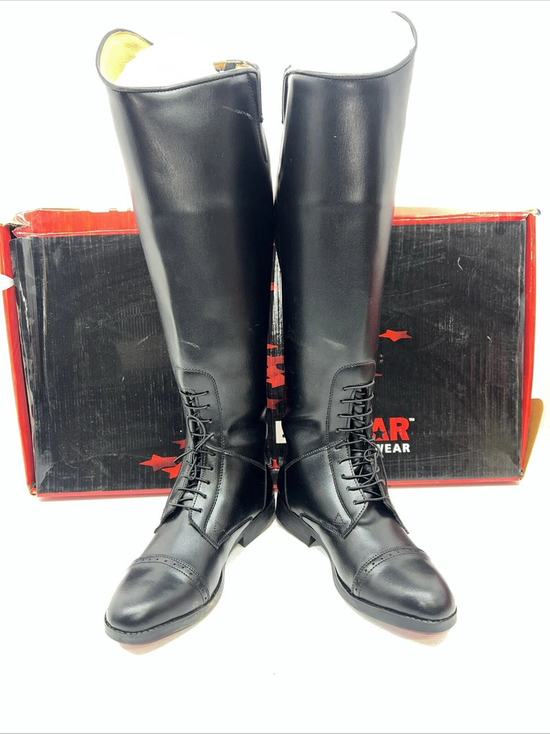 New Women’s Black EQUISTAR English Riding Boots. 467522 8 W. 12-51