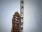 New Brown Genuine Leather Nocona Weaved And Pendent 46” Belt #2216448 NN-142