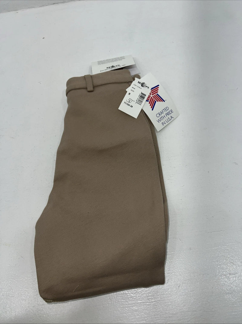 New Children’s Tan Millers Knee Patch  English Riding Breeches. 8 D-56