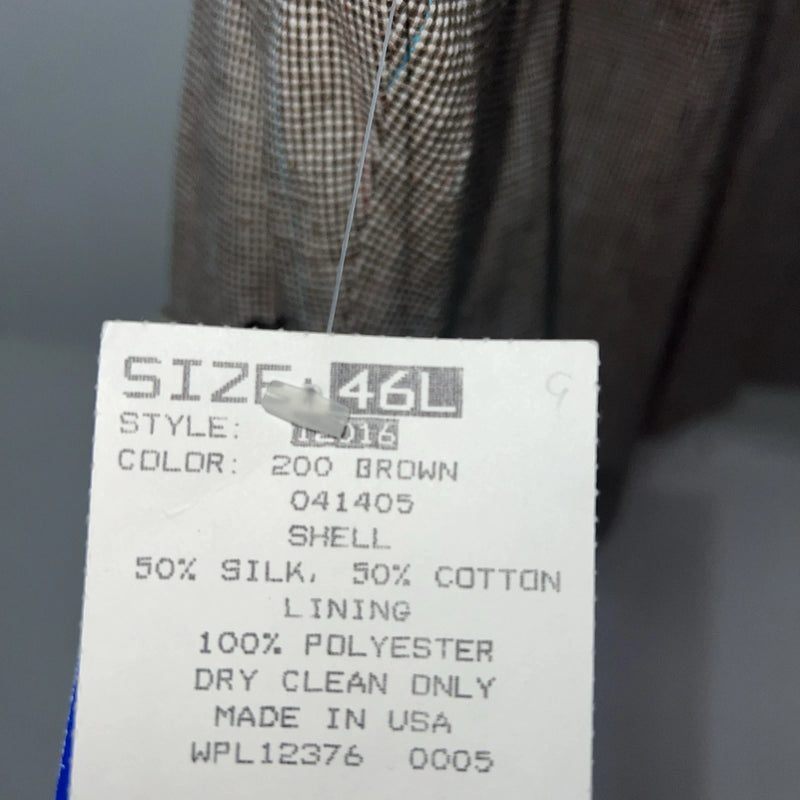 New Men’s Pioneer Wear Brown Suit Jacket 46L #12016 HH-608