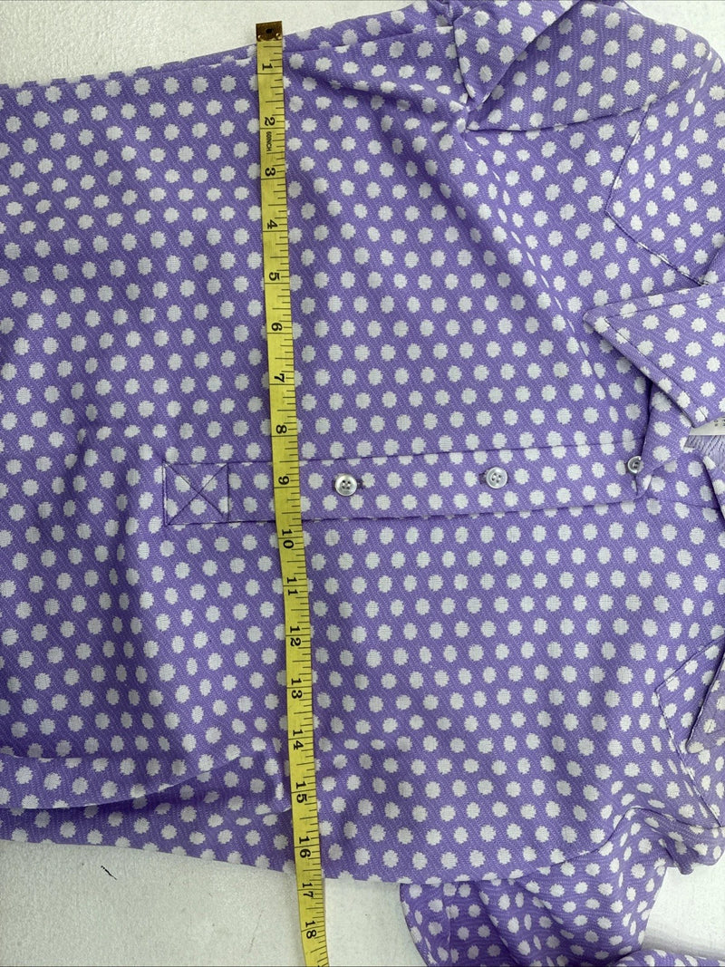 Me Women’s Panhandle Slim Purple Body Suit Long Sleeve Button Up Size 42 LL-43