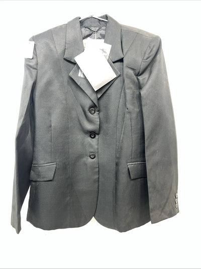 New Women’s Riders Mark Black Riding Coat 12R 23-37000 JJ-606