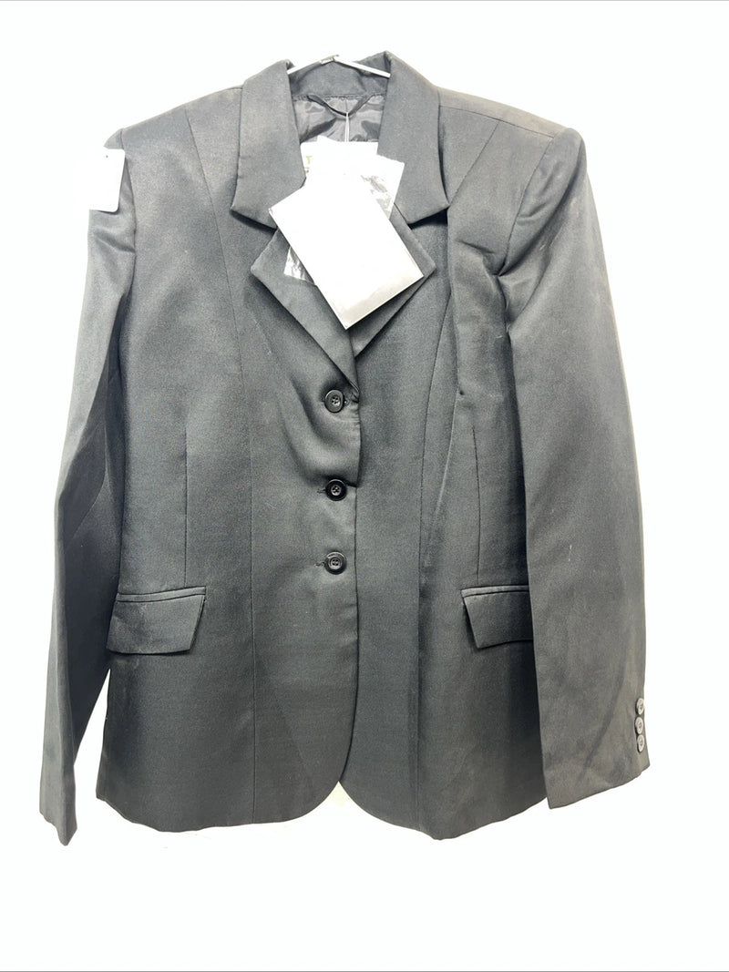 New Women’s Riders Mark Black Riding Coat 12R 23-37000 JJ-606