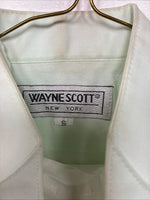 New Wayne Scott Green Long Sleeve Button Up English Shirt Small LL-69