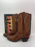 New Men’s Brown Texas Brand Cowboy Boots. 5084 10 D. 6-54