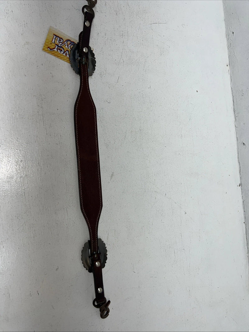 New Tough 1 Brown Leather Tooled Whither Strap #45-7768 F-500