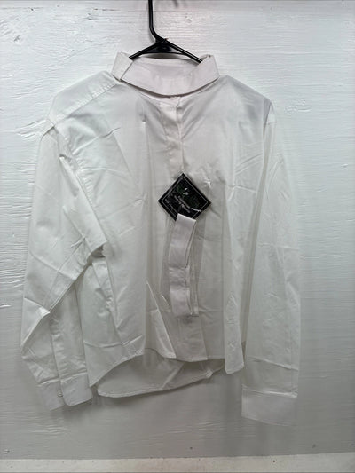 New Riders Mark White Long Sleeve Button Up English Shirt Size 40 DD-6