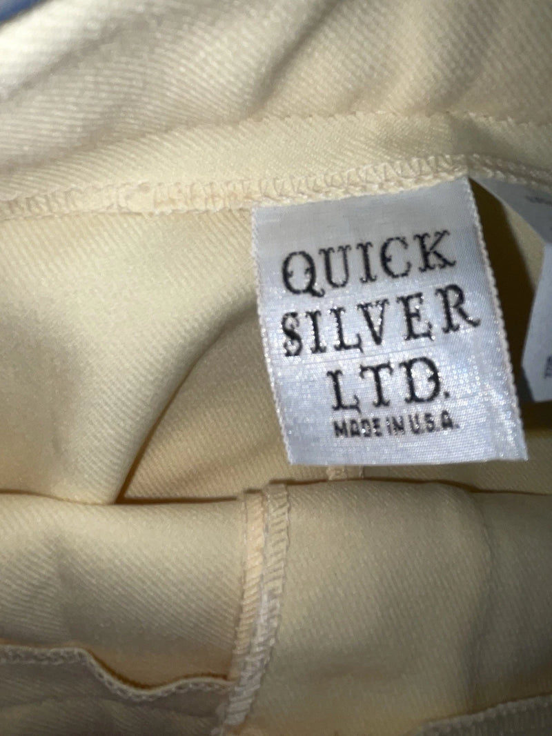 New Vintage Yellow Quick Silver Polyester Pants #2662 VV-93