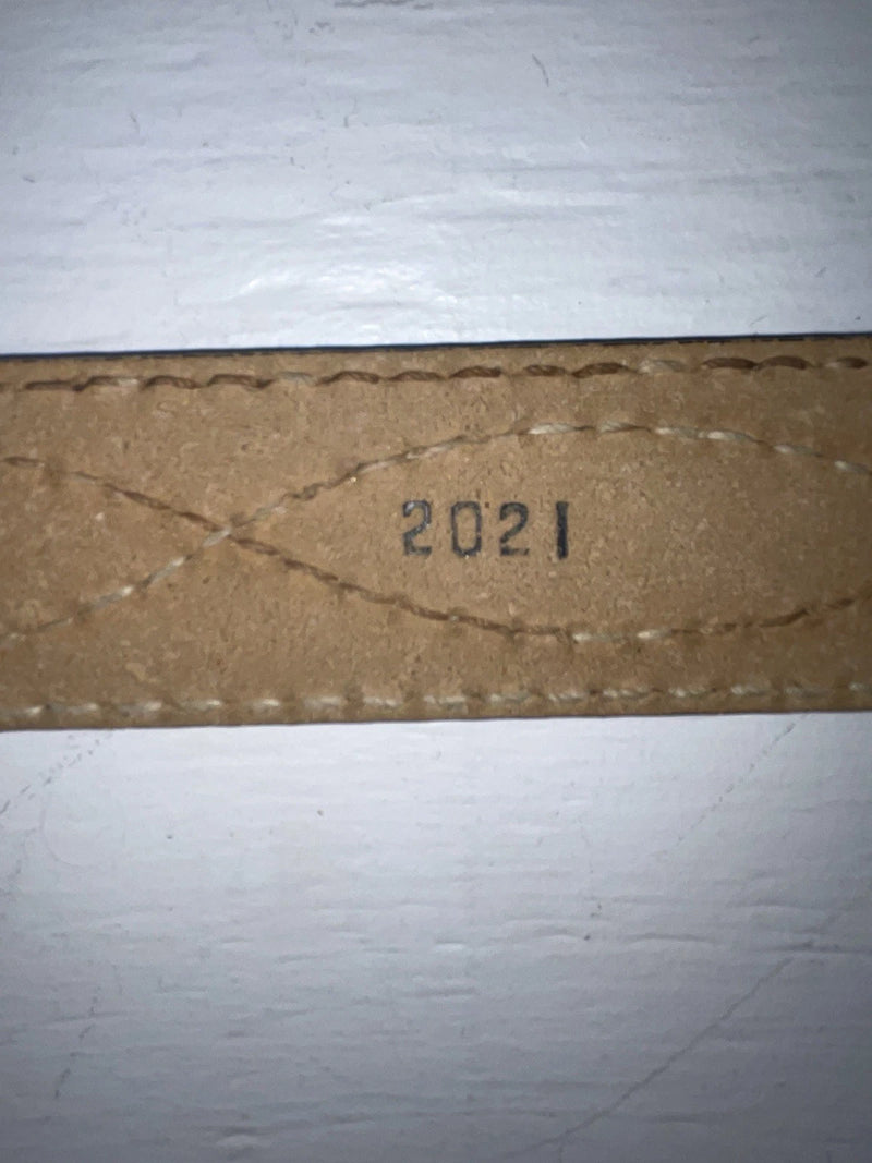 New Black Genuine Leather Stitched 32” Belt #2021 JJ-13