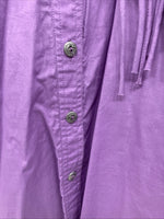 New Women’s Mine & Bills Purples Fringe Long Sleeve Button Up Size Large TT-70