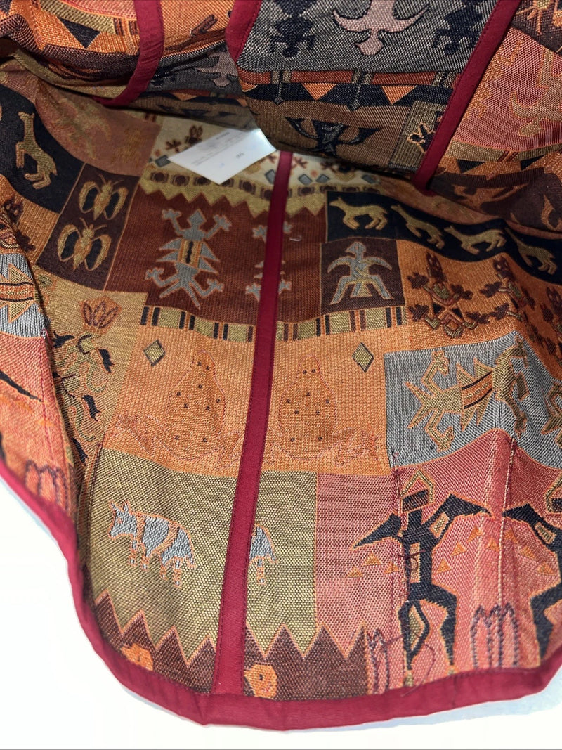 New Women’s Multicolor Crazy Cowgirl Short Jacket Medium #ccJ53 WW-16