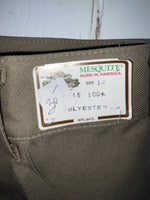 New Vintage Brown Mesquite Polyester Pants #5915 VV-44