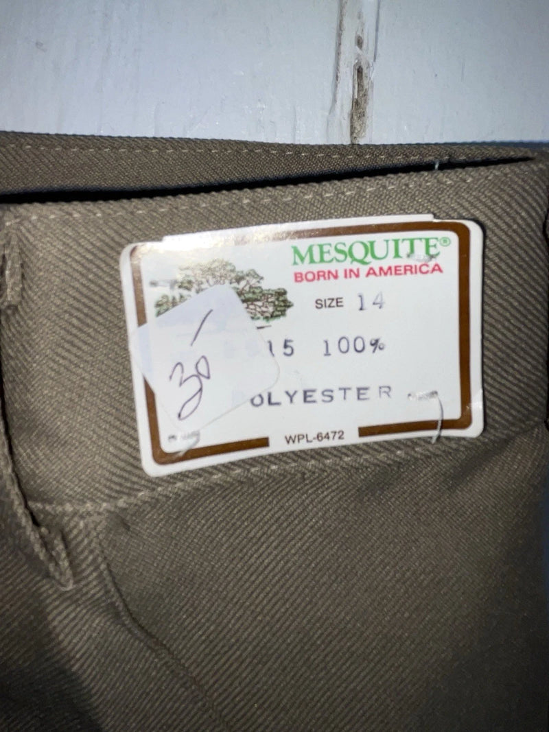 New Vintage Brown Mesquite Polyester Pants #5915 VV-44