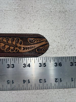 New Brown Genuine Leather Longhorn Tooled 30” Belt #82837 Z-13