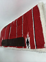 New Red Plaid Wool Build Up Saddle Pad 30x30 Pad-20