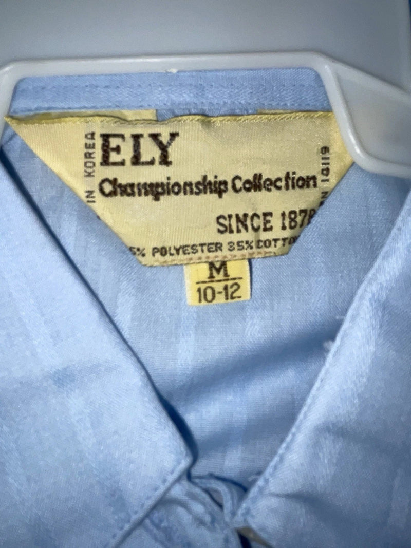 New Women’s Blue Ely Long Sleeve Pearl Snap Shirt M #14119 3B-22