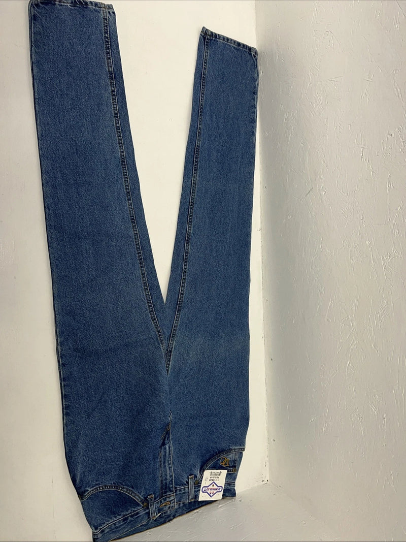 New Women’s Diamond Cut Regular Fit Gusset Denim Jeans. 11/12x36 L-4