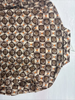 New Men’s Denver Westerns Brown Long Sleeve Pearl Snap 15 X 32 Medoum K-84