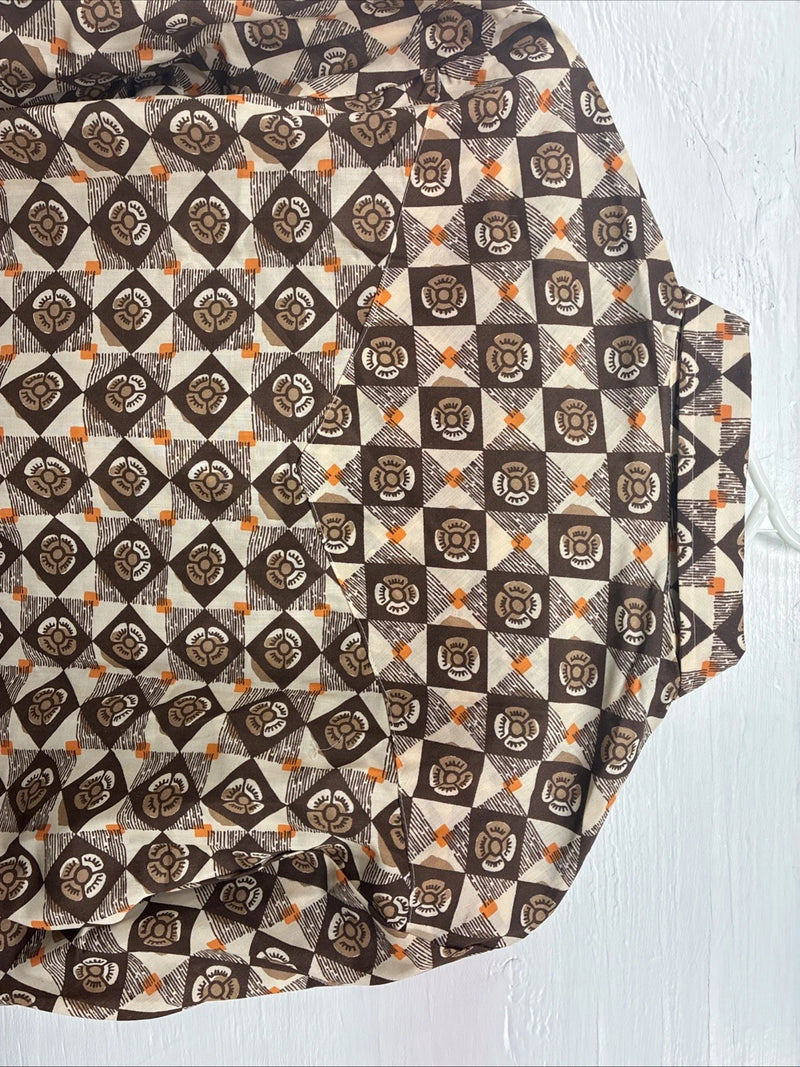 New Men’s Denver Westerns Brown Long Sleeve Pearl Snap 15 X 32 Medoum K-84