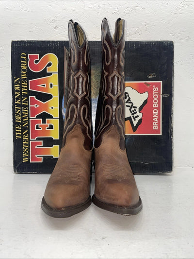 New Women’s Brown Texas Brand Cowboy Boots. 4731 8 M. 16-74