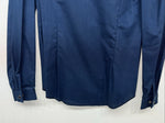 New Women’s HbarC California Ranchwear Navy Strip Long Sleeve Button Up 3B-83