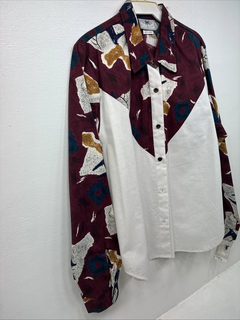 New Women’s Cowboy Threads Multicolor Long Sleeve Button Up XL II-44