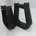 New Black Leather Lace Stirrups FF-15