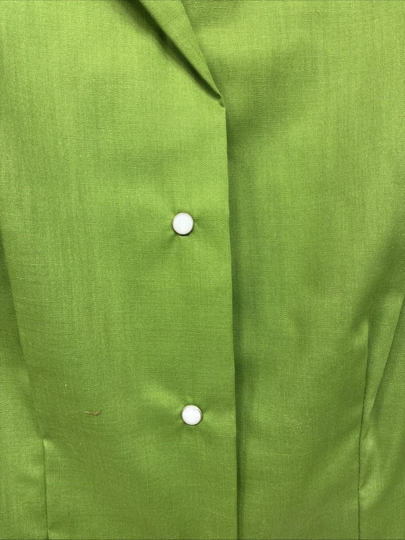 New Women’s Panhandle Slim Green Short Sleeve Pearl Snap Size 12 KK-90