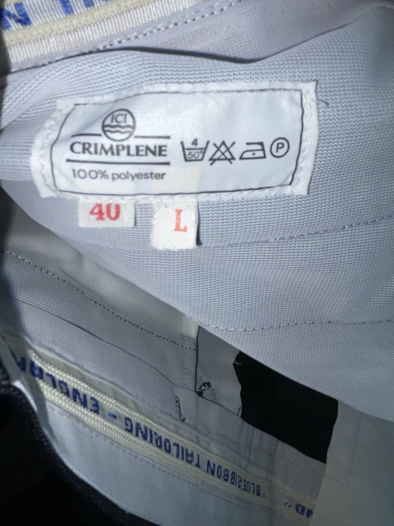 New Vintage Black Crimplene Polyester Pants XX-90