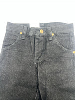 New Boys Black Wrangler Pro Rodeo Cowboy Cut Jeans. 24 Waist 8 Reg B-18