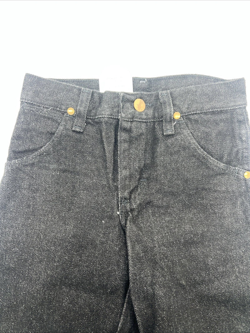 New Boys Black Wrangler Pro Rodeo Cowboy Cut Jeans. 24 Waist 8 Reg B-18