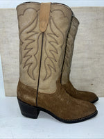 New Women’s Brown/tan Texas Brand Cowboy Boots. F401 6 M. 20-115