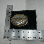 New Women’s Crumrine Gold Silver Horse Head Belt Buckle. 3806607 A-112