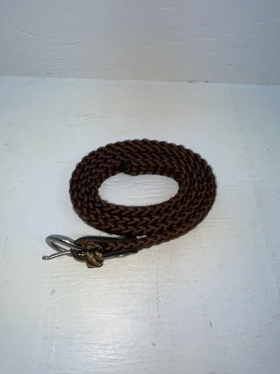 New Brown Genuine Leather Braided 38” Belt Z-145