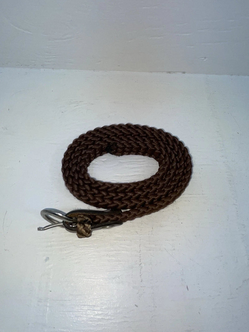 New Brown Genuine Leather Braided 38” Belt Z-145