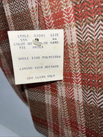 New Men’s Pioneer Wear Red Plaid Suit Jacket 44 #554 LL-608