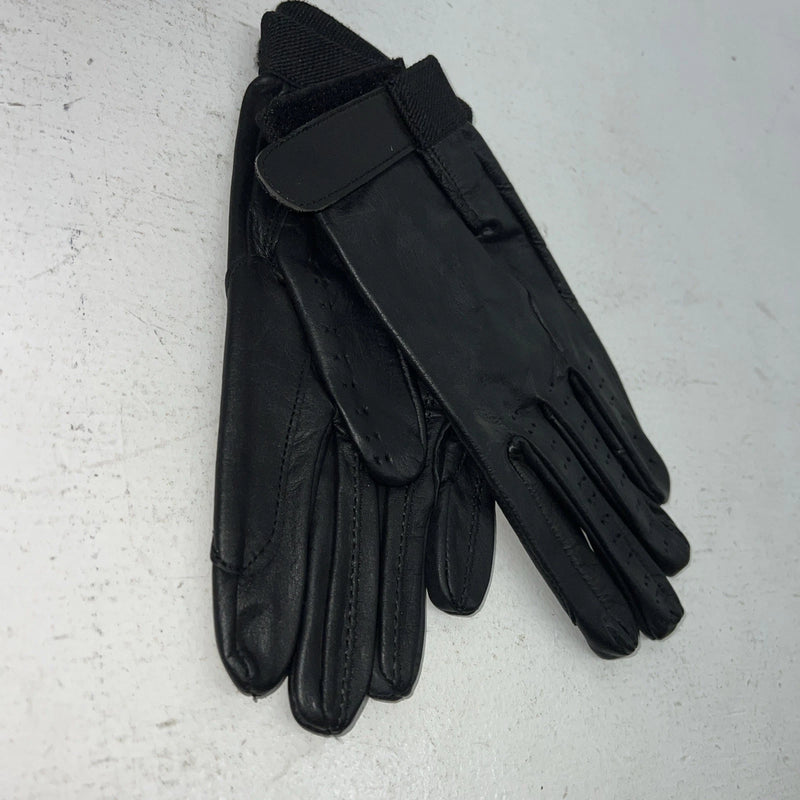 New Tough 1Black Leather Great Grips Ladies M/L Riding Gloves #24-70 E-503