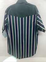 New Men’s Cowboy Threads Multiple Color Short Sleeve Button Up Medium B-108