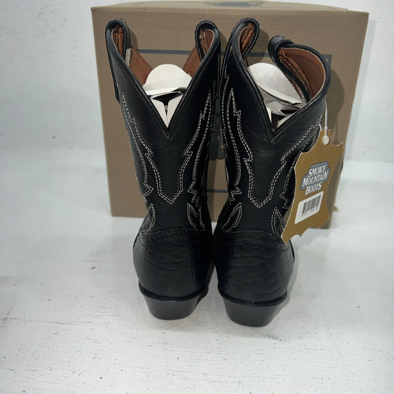 New Children’s Black Smoky Mountain Cowboy Boots. 1117C 11.5 11 1/2 R. 24-106