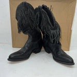 New Women’s Black Fringe Capezio Cowboy Boots. 6 M. 20-68