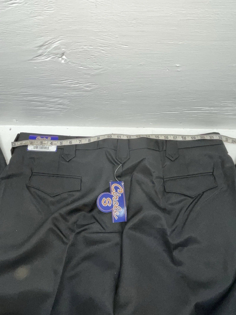 New Vintage Black Circle S Polyester Pants #CP4793 OO-35